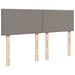 Pat box spring cu saltea, gri taupe, 160x200 cm material textil - WALTI WALTI