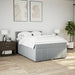 Pat continental cu saltea, gri deschis, 160x200 cm, textil - WALTI WALTI