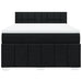 Pat box spring cu saltea, negru, 160x200 cm, textil - WALTI WALTI