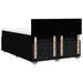 Pat box spring cu saltea, negru, 160x200 cm, textil - WALTI WALTI