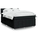 Pat box spring cu saltea, negru, 160x200 cm, textil - WALTI WALTI