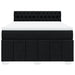 Pat box spring cu saltea, negru, 160x200 cm, textil - WALTI WALTI