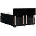 Pat box spring cu saltea, negru, 160x200 cm, textil - WALTI WALTI