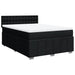 Pat box spring cu saltea, negru, 160x200 cm, textil - WALTI WALTI