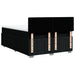 Pat box spring cu saltea, negru, 160x200 cm, textil - WALTI WALTI