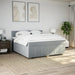 Pat continental, gri deschis, 180x200 cm, material textil - WALTI WALTI