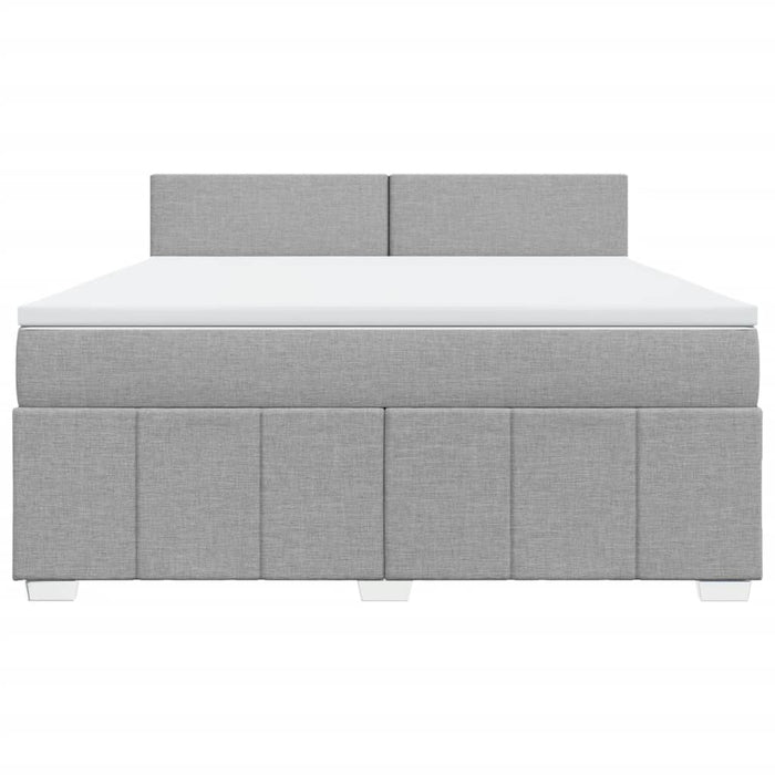 Pat continental, gri deschis, 180x200 cm, material textil - WALTI WALTI