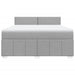 Pat continental, gri deschis, 180x200 cm, material textil - WALTI WALTI