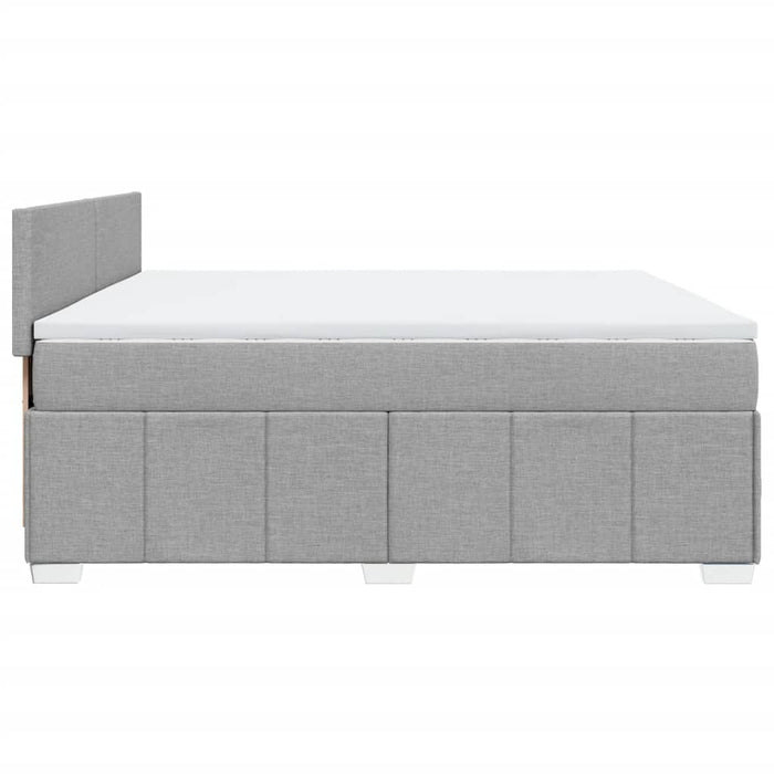 Pat continental, gri deschis, 180x200 cm, material textil - WALTI WALTI