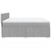 Pat continental, gri deschis, 180x200 cm, material textil - WALTI WALTI