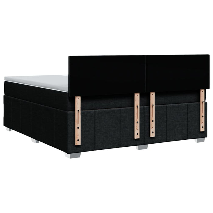 Pat box spring cu saltea, negru, 180x200 cm, catifea - WALTI WALTI