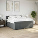 Pat box spring cu saltea, gri închis, 180x200 cm, textil - WALTI WALTI
