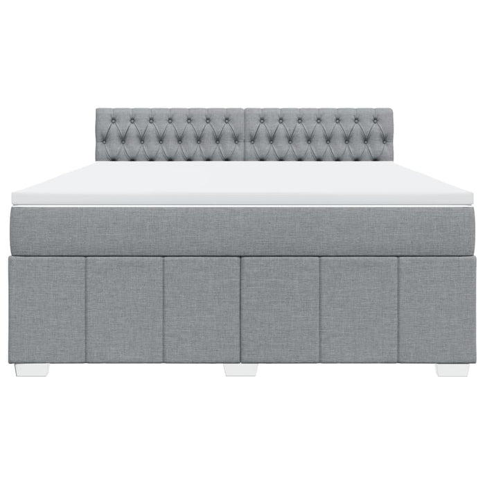 Pat continental, gri deschis, 180x200 cm, material textil - WALTI WALTI