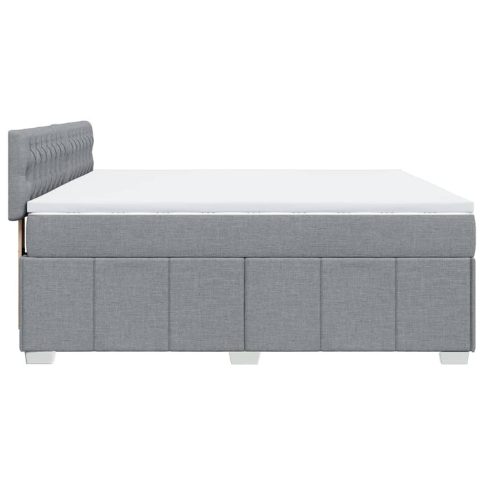 Pat continental, gri deschis, 180x200 cm, material textil - WALTI WALTI