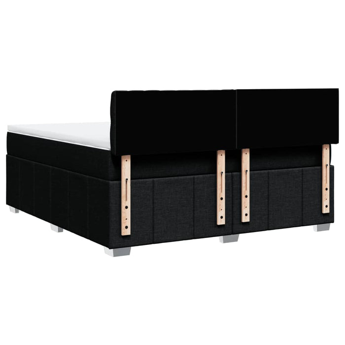 Pat box spring cu saltea, negru, 180x200 cm, catifea - WALTI WALTI