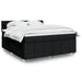 Pat box spring cu saltea, negru, 180x200 cm, catifea - WALTI WALTI