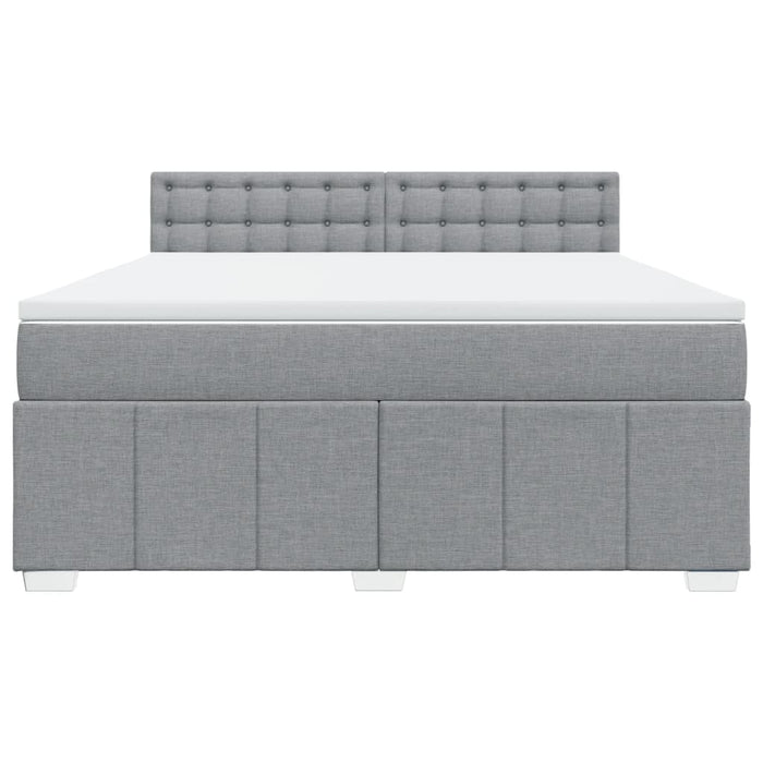 Pat continental, gri deschis, 180x200 cm, material textil - WALTI WALTI