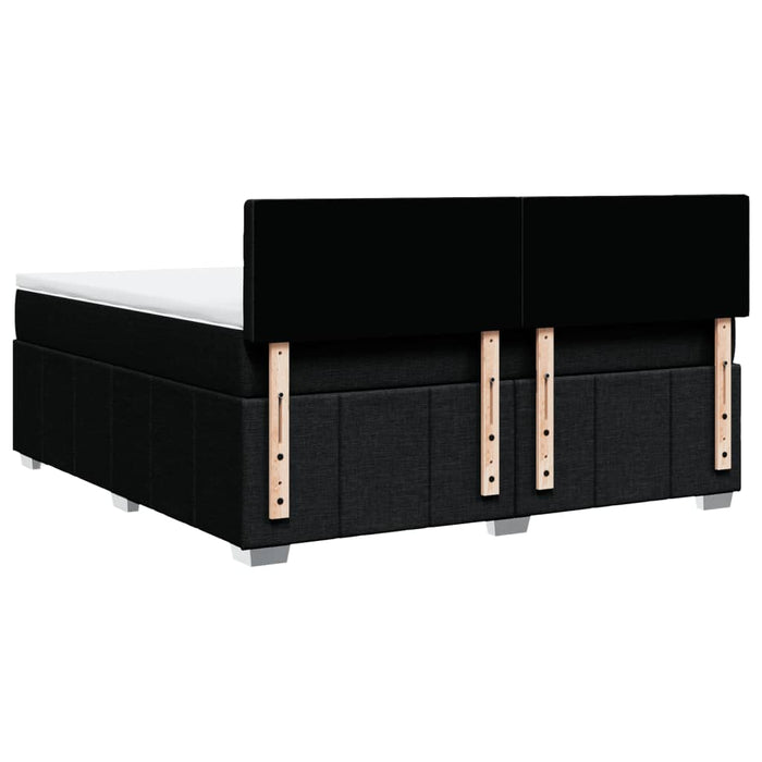 Pat box spring cu saltea, negru, 180x200 cm, catifea - WALTI WALTI
