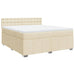 Pat continental cu saltea, crem, 180x200 cm, textil - WALTI WALTI