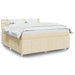 Pat continental cu saltea, crem, 180x200 cm, textil - WALTI WALTI