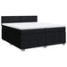 Pat box spring cu saltea, negru, 200x200 cm, textil - WALTI WALTI
