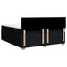 Pat box spring cu saltea, negru, 200x200 cm, textil - WALTI WALTI
