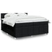 Pat box spring cu saltea, negru, 200x200 cm, textil - WALTI WALTI