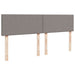 Pat box spring cu saltea, gri taupe, 200x200 cm, textil - WALTI WALTI