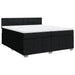 Pat box spring cu saltea, negru, 200x200 cm, textil - WALTI WALTI