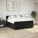 Pat box spring cu saltea, negru, 200x200 cm, textil - WALTI WALTI
