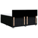 Pat box spring cu saltea, negru, 200x200 cm, textil - WALTI WALTI