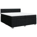 Pat box spring cu saltea, negru, 200x200 cm, textil - WALTI WALTI