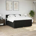 Pat box spring cu saltea, negru, 200x200 cm, textil - WALTI WALTI