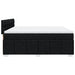Pat box spring cu saltea, negru, 200x200 cm, textil - WALTI WALTI