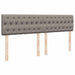 Pat box spring cu saltea, gri taupe, 200x200 cm, textil - WALTI WALTI