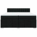 Pat box spring cu saltea, negru, 200x200 cm, textil - WALTI WALTI