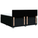 Pat box spring cu saltea, negru, 200x200 cm, textil - WALTI WALTI