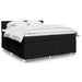 Pat box spring cu saltea, negru, 200x200 cm, textil - WALTI WALTI