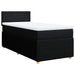 Pat box spring cu saltea, negru, 80x200 cm, textil - WALTI WALTI
