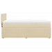 Pat box spring cu saltea, crem, 80x200 cm, textil - WALTI WALTI