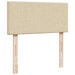 Pat box spring cu saltea, crem, 80x200 cm, textil - WALTI WALTI