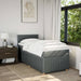 Pat box spring cu saltea, gri închis, 80x200 cm, textil - WALTI WALTI