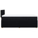 Pat box spring cu saltea, negru, 80x200 cm, textil - WALTI WALTI