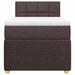 Pat box spring cu saltea, maro închis, 80x200 cm, textil - WALTI WALTI