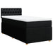 Pat box spring cu saltea, negru, 80x200 cm, textil - WALTI WALTI