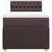 Pat box spring cu saltea, maro închis, 80x200 cm, textil - WALTI WALTI