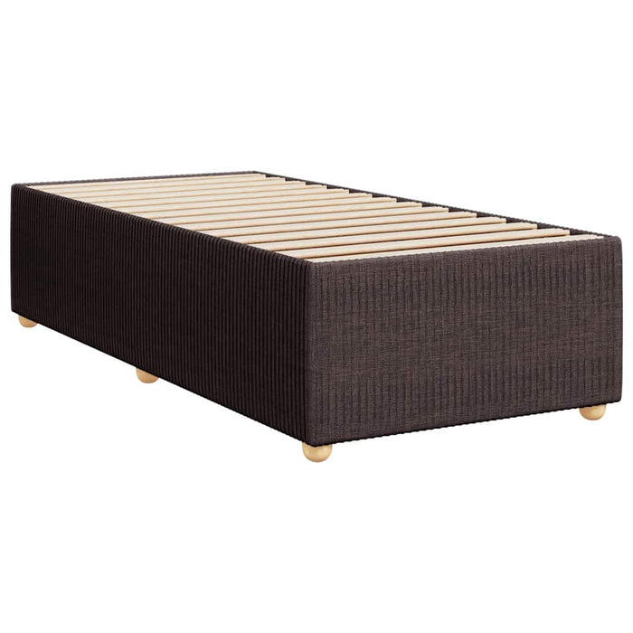 Pat box spring cu saltea, maro închis, 80x200 cm, textil - WALTI WALTI