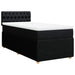 Pat box spring cu saltea, negru, 90x190 cm, textil - WALTI WALTI