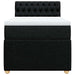 Pat box spring cu saltea, negru, 90x190 cm, textil - WALTI WALTI