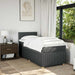 Pat box spring cu saltea, gri închis, 90x200 cm, textil - WALTI WALTI